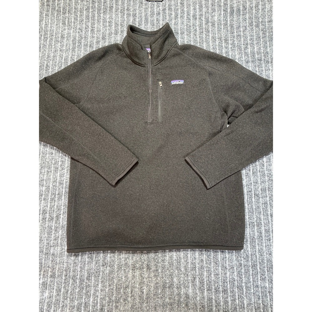 Patagonia Better Sweater 1/4 zip Fleece Pullover Mens Large Dark Gray Outdoors